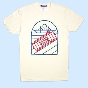 San Franscisco / Golden State Warriorts Graphic Scoop Neck Cream T Shirt - Culk